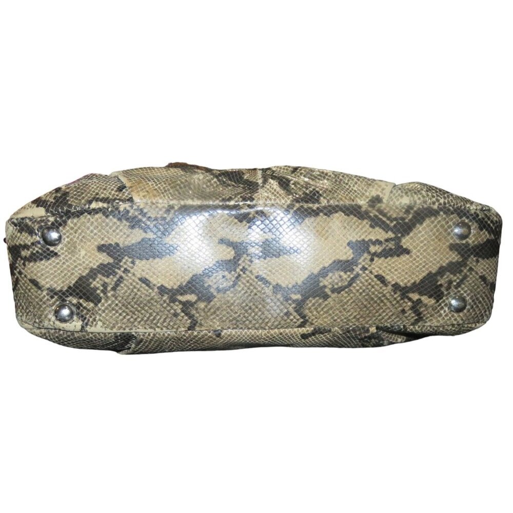 Coach Soho Embossed Exotic Leather Satchel Buckle Strap Snap Closure Carryall - Picture 7 of 13